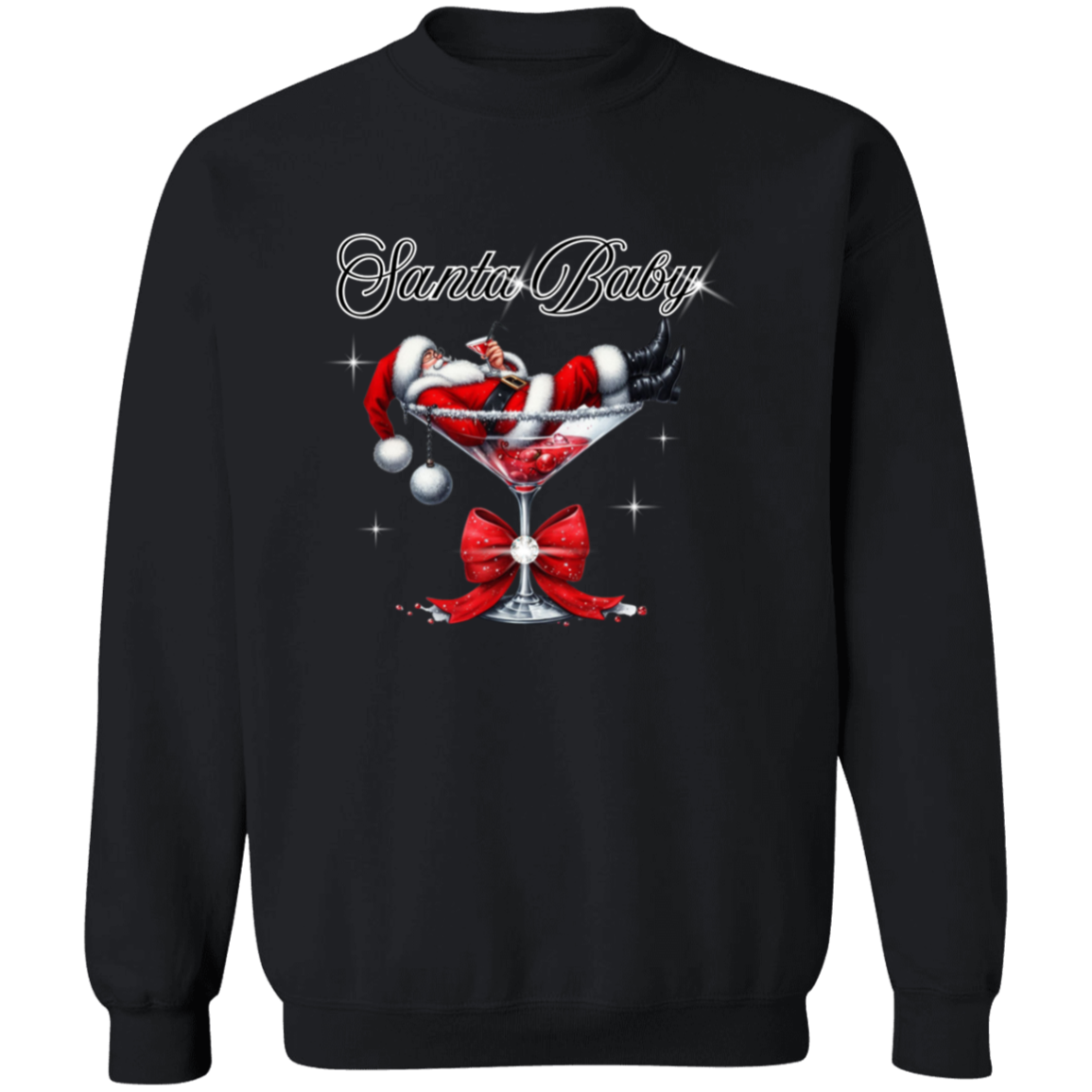 Santa Baby Crewneck Pullover Sweatshirt