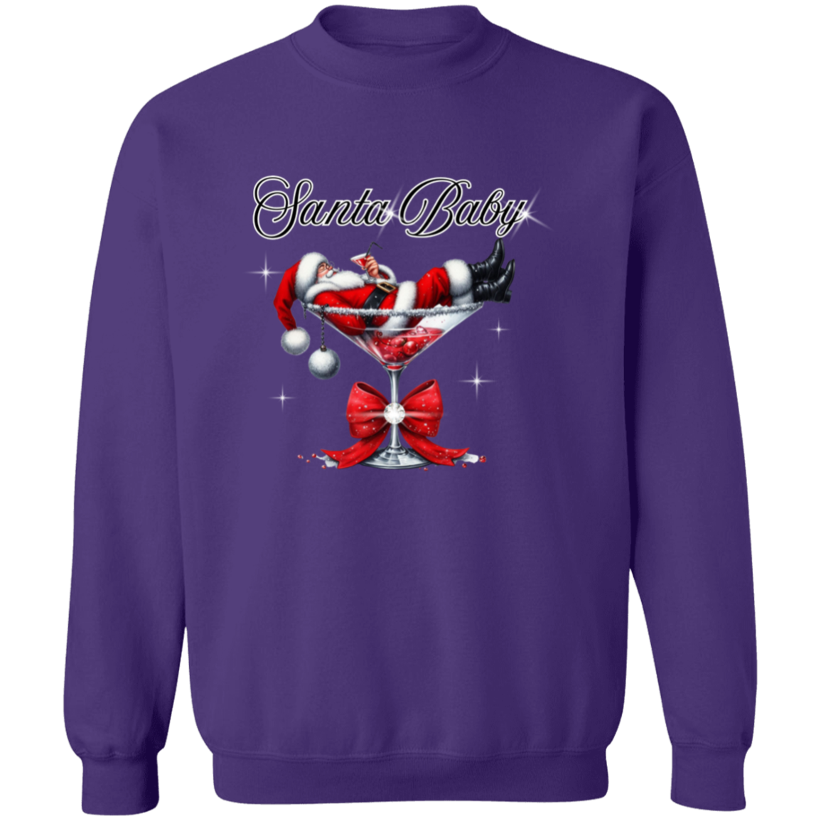 Santa Baby Crewneck Pullover Sweatshirt