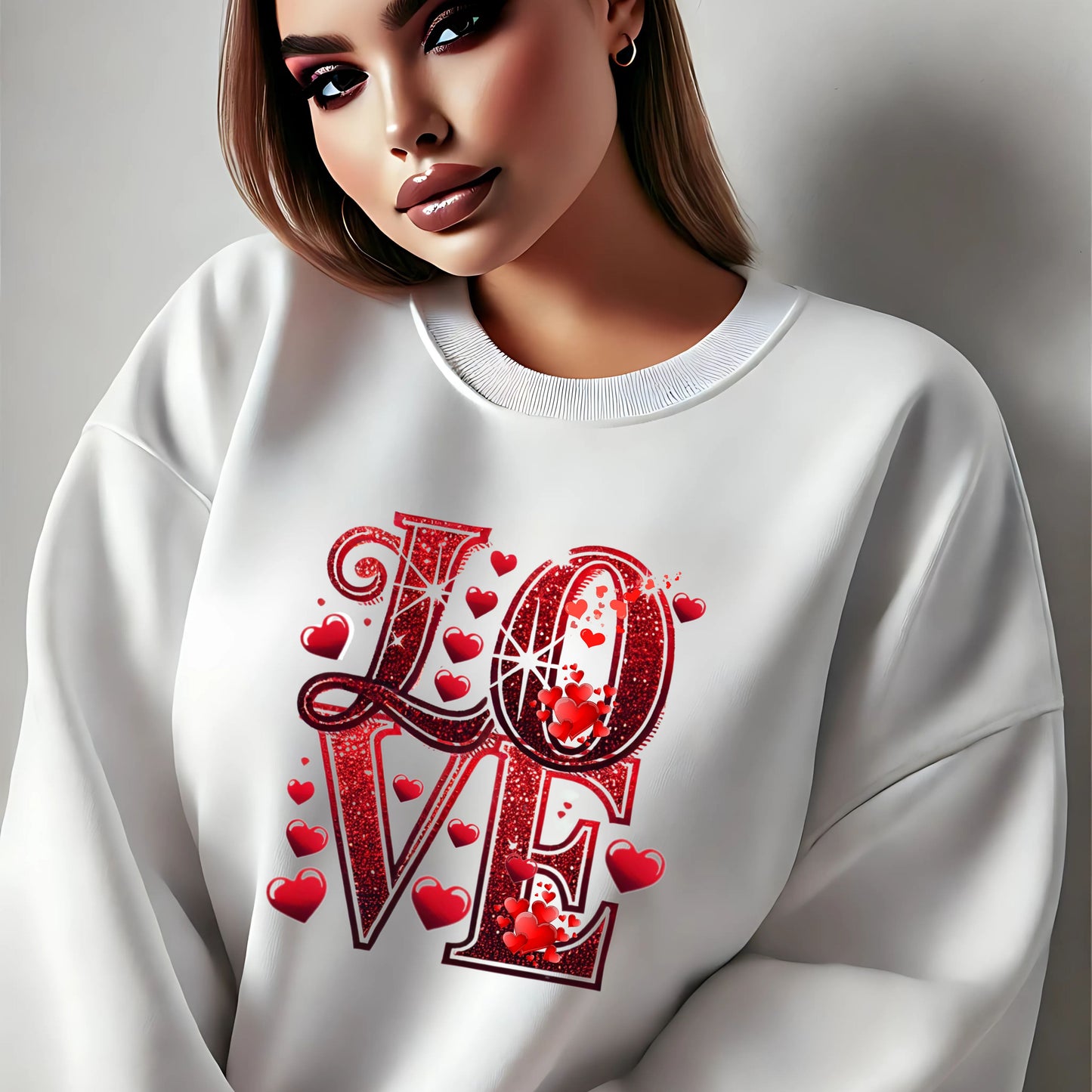 Love Crewneck Pullover Sweatshirt